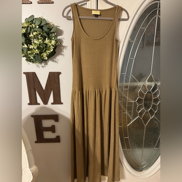 Universal Thread Sleeveless Tan Brown Drop Waist Dress Size M, NWT - Picture 1 of 9